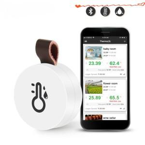 무선 블루투스 온도계 스마트 데이터 로거 레코더 미터 APP 제어 MEMS 센서 알람