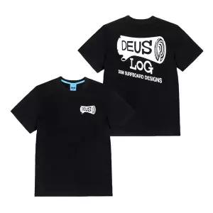 (백화점상품)Deus ex machina [데우스엑스마키나] 남성 Log 로그 반팔 티셔츠(DMP251001A BLK)128709