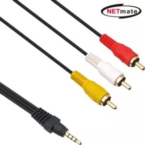 강원전자 넷메이트 ST-)RCA 3선 케이블 1.5m NMA-SR315
