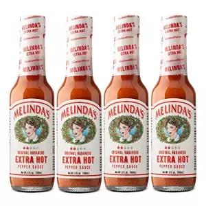 멜린다의 오리지널 하바네로 엑스트라 핫 소스 - 고메 신선한 고추 당근 양파 식초 및 마늘로 만든 케토 텐