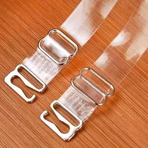 투명 누드 브라끈 오프숄더 브래지어 고정 어깨끈