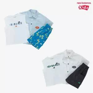 [롯데백화점]뉴발란스 SUMMER WAVE_[3PCS] 시어서커 셔켓 셋업 (NK9YG3971U)