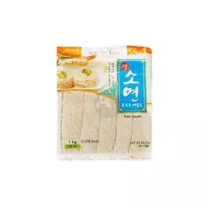 친절한탄씨 bns 누들트리 생소면 콩국수 비빔용 1Kg X 10개 생국수 생면 생국수 식재료 식자재 콩국수면