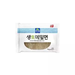 친절한탄씨 bns 면사랑 생메밀면 전문점용 1Kg X 10개 생메밀국수 막국수 여름별미 소바면 냉메밀소바