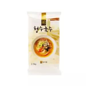 친절한탄씨 bns 청수식품 청수국수 2.5kg X 3개 소면 대용량 업소용 비빔소면 소면국수 음식재료 식재료