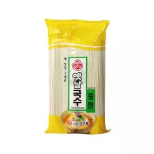 친절한탄씨 bns 오뚜기 옛날국수 중면 1.5kg X 4개 굵은면 잔치국수 식자재 식재료 음식점 식당 국수