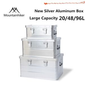 MOUNTAINHIKER 새로운 20L/48L/96L 스토리지 박스 야외 캠핑 휴대용 알루미늄 여행 피크닉 액세서리