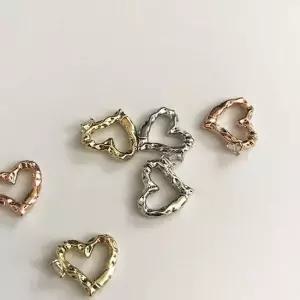 하트 스톤 볼드 이어커프 귀찌 귀걸이 이어링 귀찌 액세서리