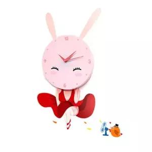 월엘프 데코시계 아이방 인테리어 벽시계 토끼 인테리어시계 인테리어벽시계