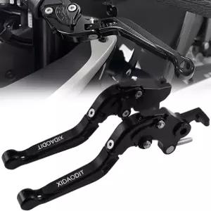 모터사이클 클러치 레버 조절식 핸들바 브레이크 및 세트 CFMOTO 450MT 650NK 650TRG 2022-2024 블랙