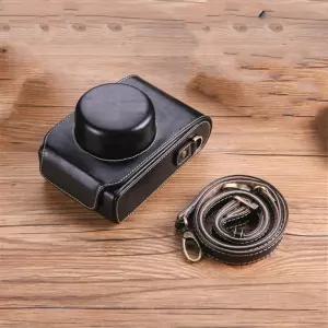 ZHQMG PU 가죽 카메라 휴대용 케이스 백 후지필름 X100V/X100 풀레인지 X30/X20/X10 조절 가능한 스트랩