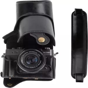 후지필름 X-T30 III II 카메라용 키노쿠 케이스 16-50mm 및 렌즈를 갖춘 후지 XT30 PU 가죽 보호 핏 -