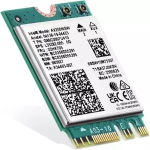 WiFi 6E 카드 M.2 AX200 네트워크 어댑터 인텔 칩 블루투스 5.0 3000Mbps 듀얼 밴드 2.4GHz/5GHz OFDMA 및