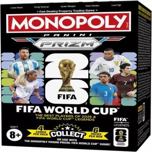 모노폴리 파니니 프리즘 FIFA 월드컵 트레이딩 카드 부스터 박스 현재 스타들과 레전드 축구 팬들을 위한
