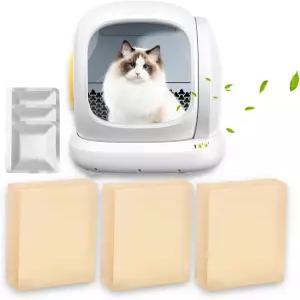 3pcs 고양이 배설물 탈취제 뮤완트 셀프 클리닝 상자 반려동물 냄새 제거제 제어 기능