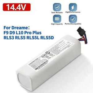 Dreame F9 L10 Pro Plus RLS3 액세서리 부품 용 기존 14V 12800mAh P2008-4S2P-MMBK 교체 배터리