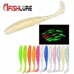 AFISHLURE 야광 그럽웜 쉐드웜 벌크 웜 쏘가리낚시