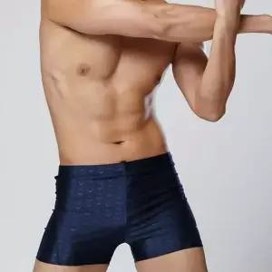 샤크 3부 실내 수영복 XL 사각 스윔수트 네이비 남성
