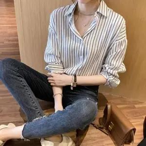 신발 여자남방 모임 쉬폰 데이트 여성블라우스 롱셔츠 봄