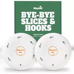 WHYGOLF 얼라인먼트 디스크 빠른 골프 스틱 각도 조정 훈련 보조기구