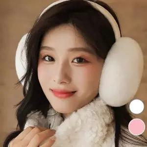 보송보송 솜사탕 귀마개 이어워머 이어머프 털귀마개