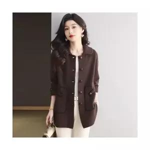 여성 트렌디 아이템 가디건 롱 가을 겨울 모직 봄 중기장 예쁜 엉덩이 가리기 HT3