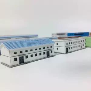 공장 모형 나무 다이캐스트