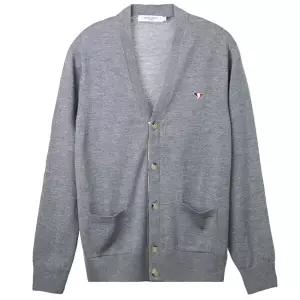 [Maison Kitsune] 23FW 여성 트리컬러 폭스 가디건 FU00501KT1036 H150