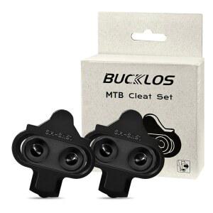 BUCKLOS 자전거 클리츠, 시마노 SPD 클립 페달 산악 클리츠와 호환 - MTB / 그라벨 실내 스피닝 신발 플로트 조정 BH-51 BH-56