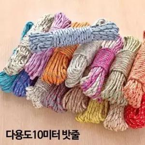 (크기 유니피스 10미터로프(색상랜덤))유니피스 다용도밧줄 10미터 통발로프 텐트로프 다용도 로프