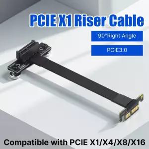 PCIE 3.0 X 1 연장 케이블 PCI Express 라이저 카드 리본 익스텐더용 90도 직각