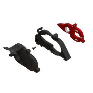 ARRMA 알루미늄 모터 마운트 세트, ARA311106, 빨간색
