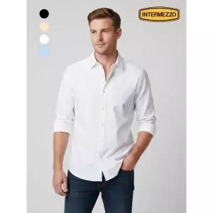 [INTERMEZZO]옥스포드 베이직 코튼 셔츠 4종택1 IMFFMDS152_P408259559