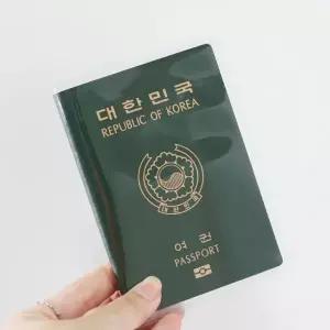 클리어 투명 여권 보호 커버 수납 지갑 여권케이스 RD-10079