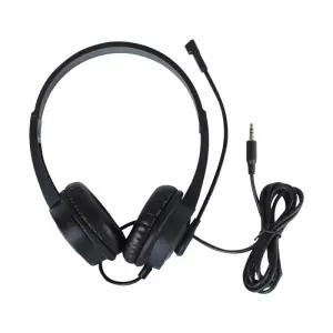 3.5MM 콜 센터 클리어 보이스 오피스 학교 PC 게임(마이크 포함) 1.5M 유선 컴퓨터 헤드셋 볼륨 조절 소음
