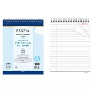 펜피아 B5 16절 스프링 절취패드 백색 상철노트1권