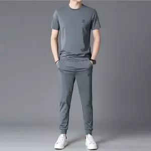 여름 캐주얼 투피스 세트 반팔 라운드 트레이닝복 님성 아이스 데일리 반팔세트 다올2