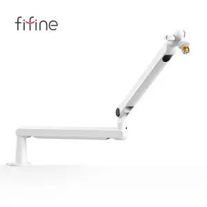 FIFINE 마이크 붐 암 데스크 마운트 클램프가 있는 조정 가능한 로우 프로파일 스트리밍 게임용 케이블