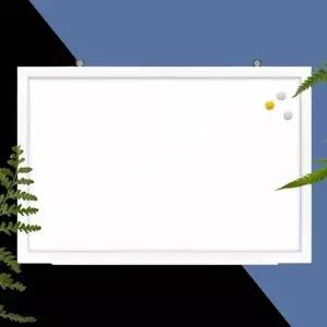 TBZ 자석보드 붙이는화이트보드 가정용칠판 35x50 화이트