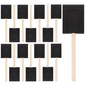 20개의 페인트 브러시 페인팅용 2인치 나무 손잡이 스펀지 염색용 바니시 DIY 공예 프로젝트