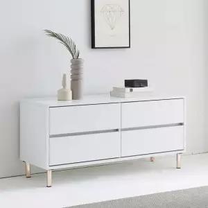 [무료배송] SD301 화이트 1200 2단 서랍수납장 거실장TV장티비다