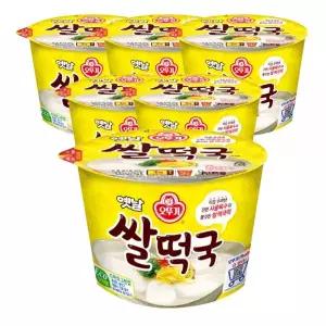 오뚜기 옛날 쌀떡국 컵 국 탕 찌개 자취 혼밥 166.6g 6개