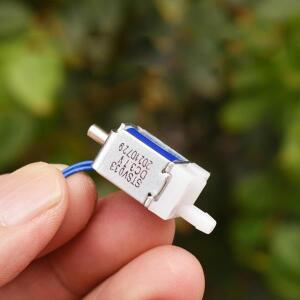 DC3.7V 0.25A 솔레노이드 밸브 공기 방출 DC 3V 4.5V 5V 상시열림 NO N/O 2위치 방향 전자기