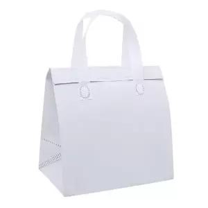 부직포 냉온 쇼핑백가방 화이트 소(24x24x15cm)