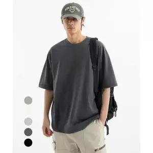 UNIONSTUDIO 세미오버핏 베이직 실키 반팔티 ( 4Color )