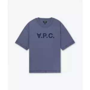 A.P.C. 그랑 VPC 오버핏 반소매 티셔츠 - 스틸블루 / COHBOM26385IAF