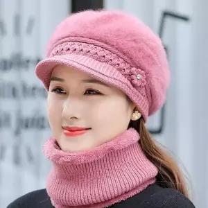 여성넥워머 여성 방한 털모자 목토시 넥워머모자세트
