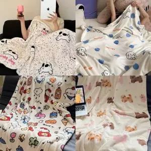 TBZ 큐티퍼피담요 극세사 어깨담요 무릎담요 큰담요 벨벳