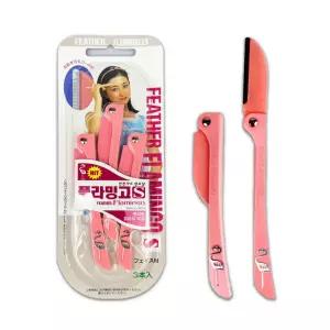 플라밍고 눈썹칼 3P 눈썹 수정 면도기 -O