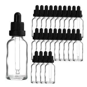 DIY 블랙 잠금캡 스포이드 투명 공병 향수용기 30ml 25개